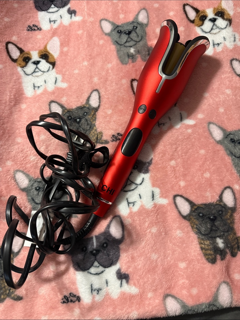 CHI Red spin and curl Hair Curler